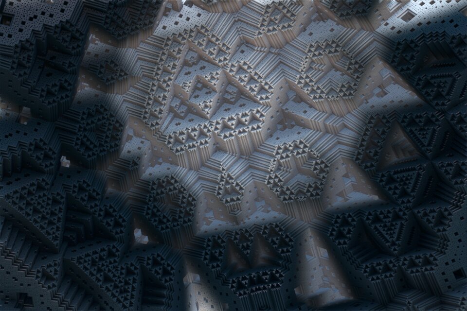 Backdrop futuristic structures