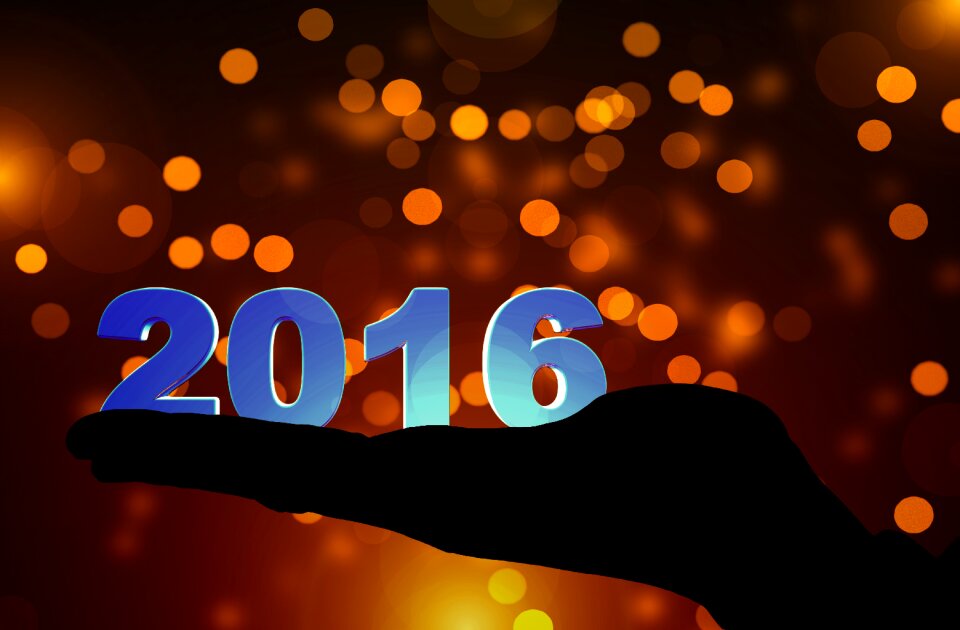 New year's eve bokeh new year
