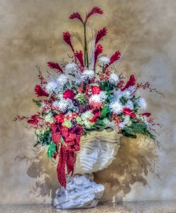 Bouquet floral vase