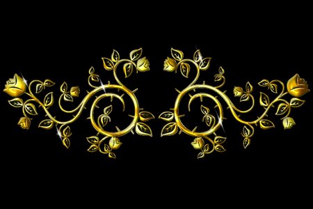 Gold symbol love