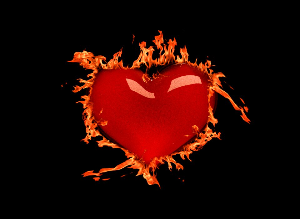 Love burn hell