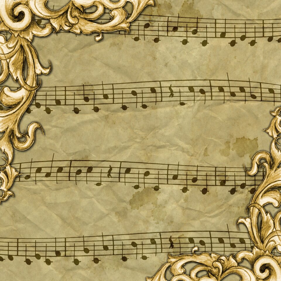 Music note sheet music
