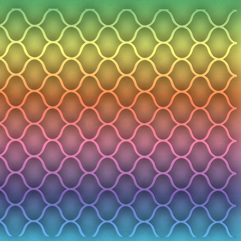 Structure blue orange