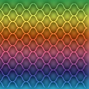 Structure blue orange