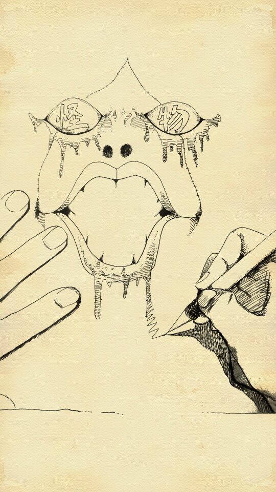 Painting fantasy drawing