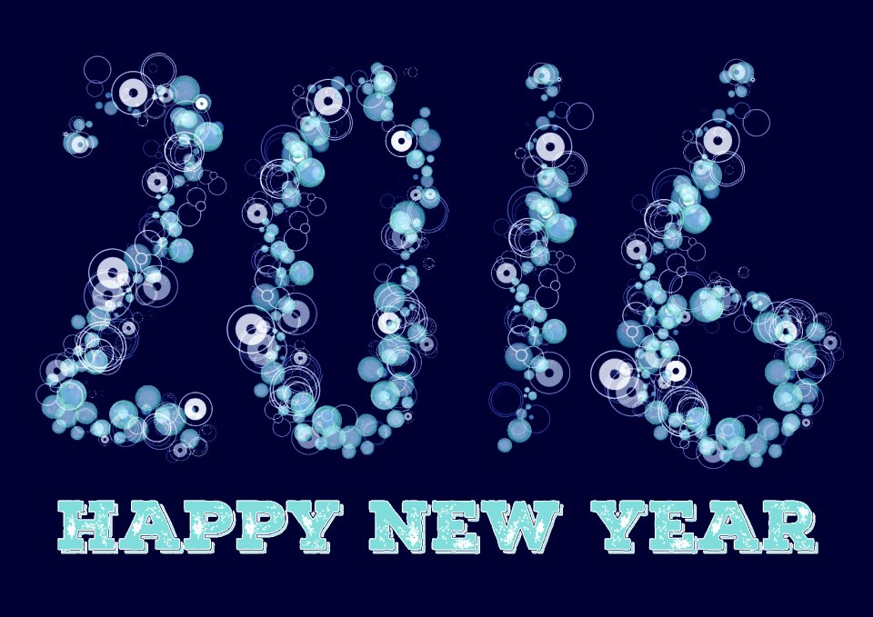 2016 celebration blue