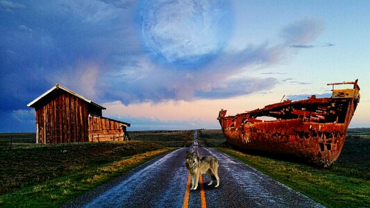 Cloudiness road nature