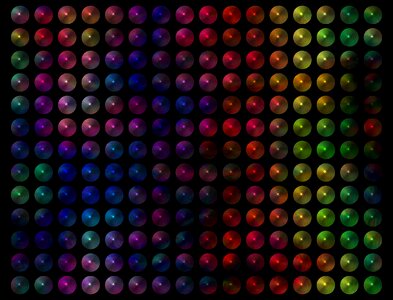 Color gradient colorful