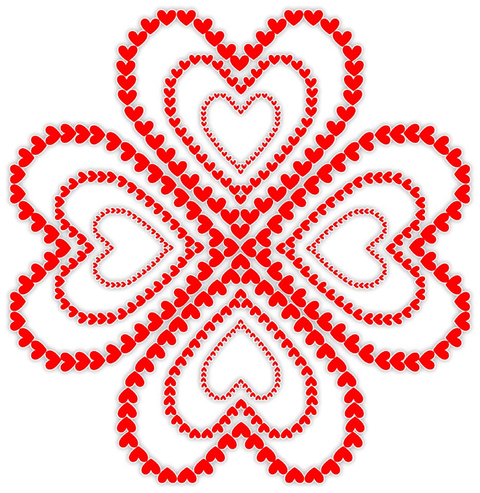 Love holiday red