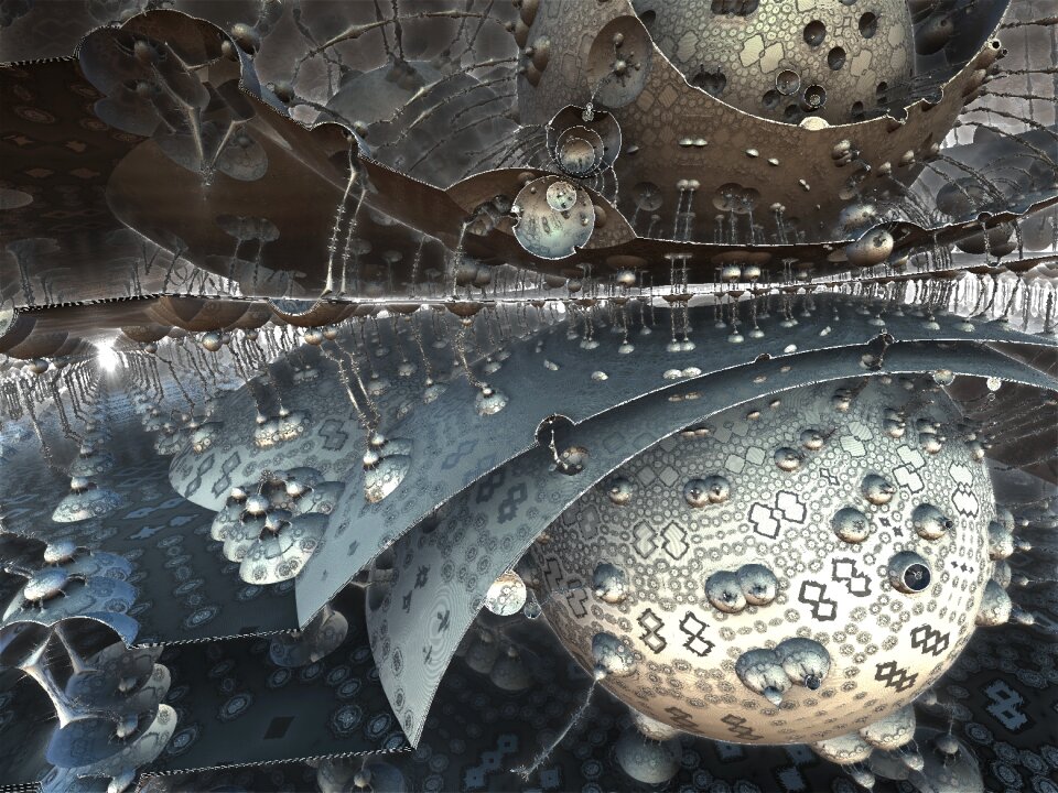 Fantasy futuristic spheres