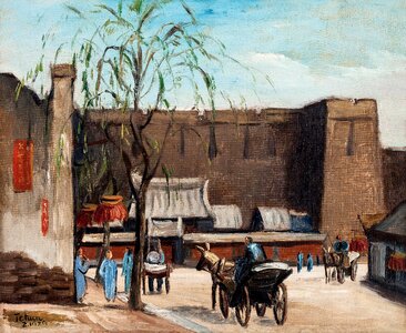 The ancient city wall carriage Free illustrations