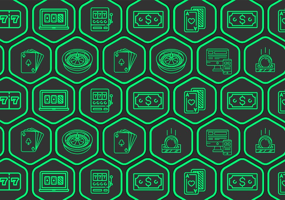 Play abstract green