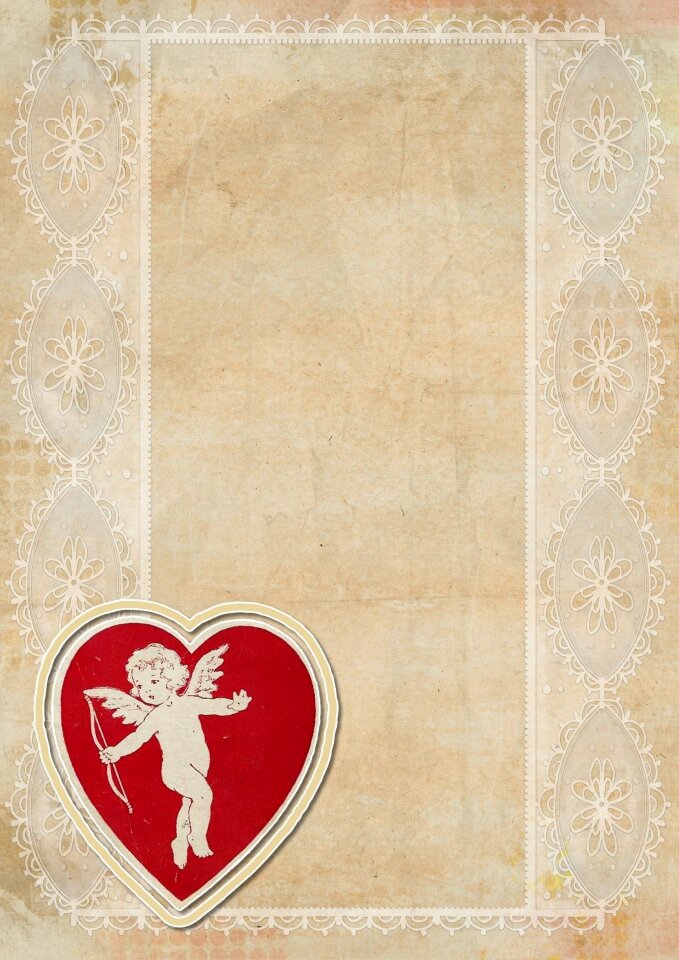 Collage heart valentine