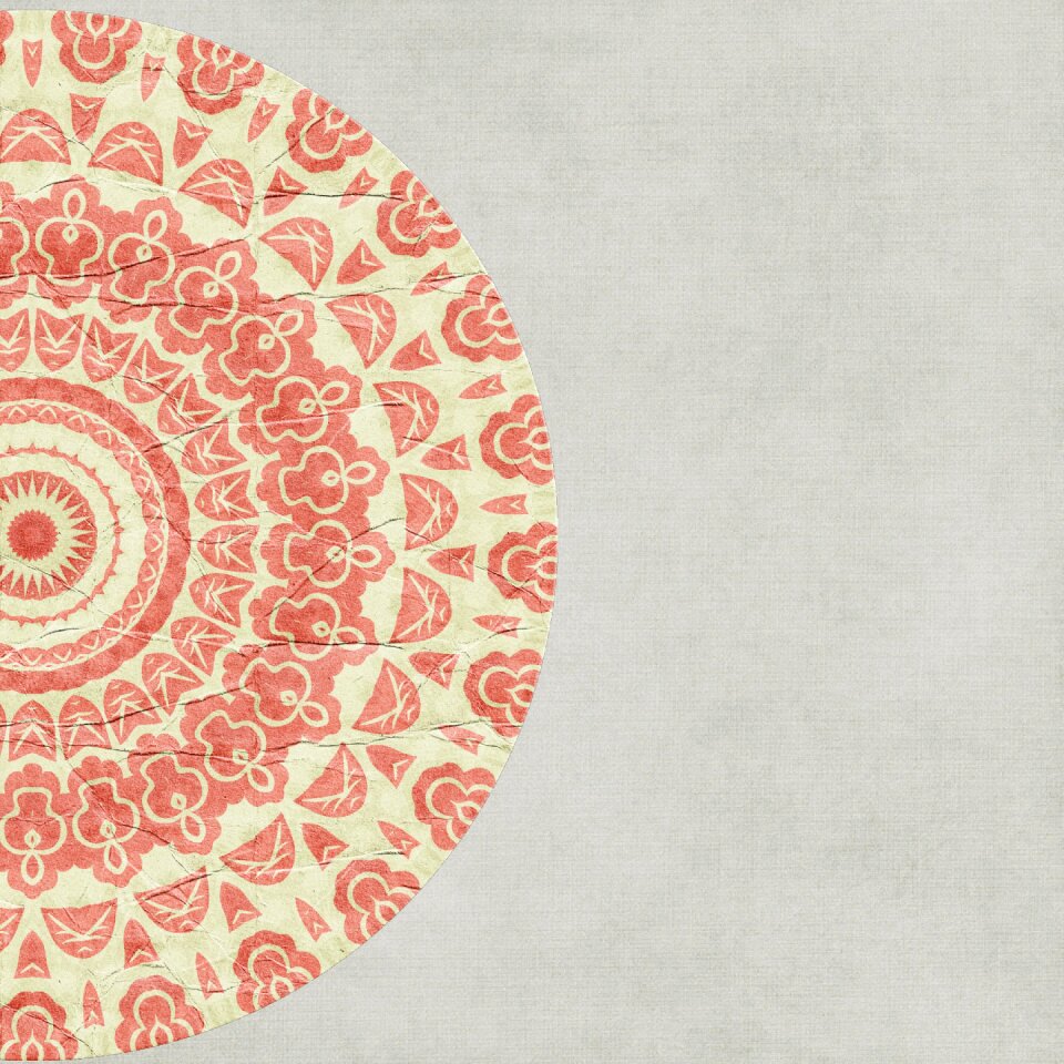 Circle design grey