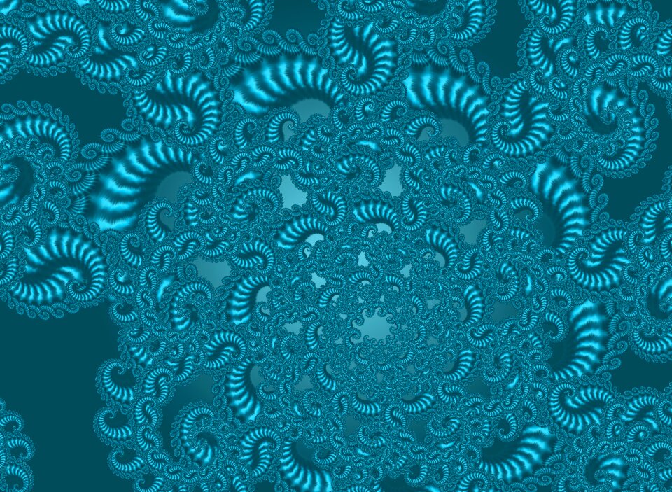 Abstract blue structure