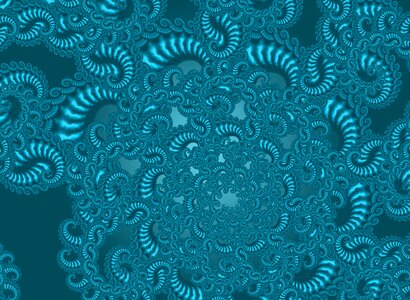 Abstract blue structure