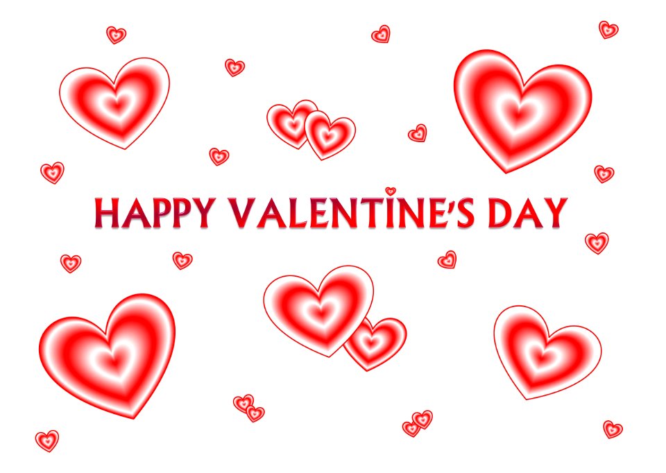 Red greeting card romantic