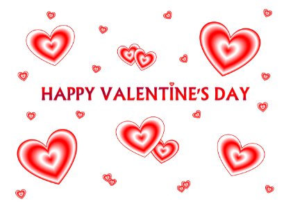 Red greeting card romantic