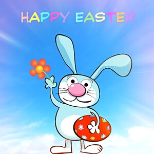 Decoration greeting card easter eggs