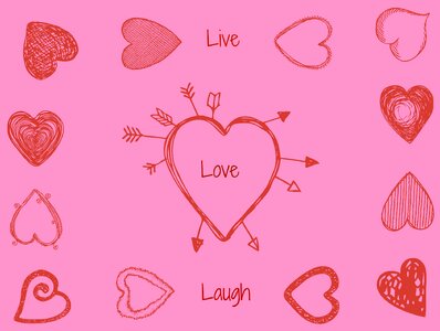 Pink heart crush