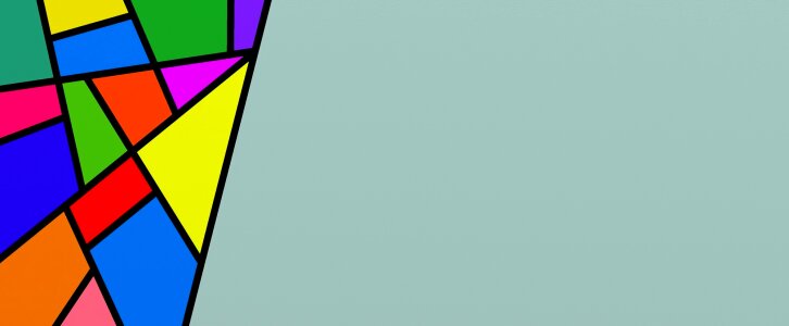 Colors geometric shapes
