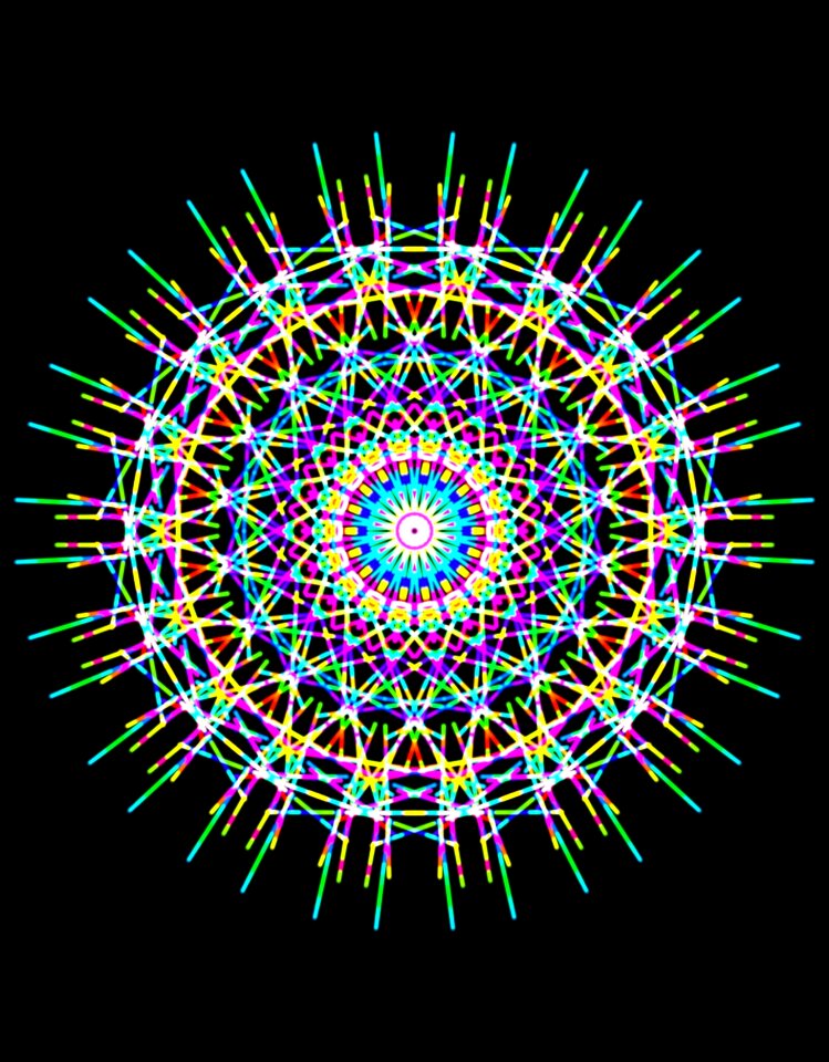 Colorful multi colored circle