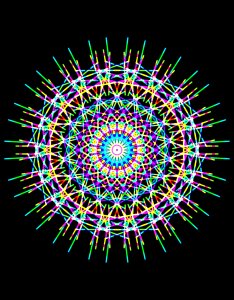 Colorful multi colored circle