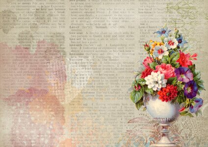 Pot vase flower