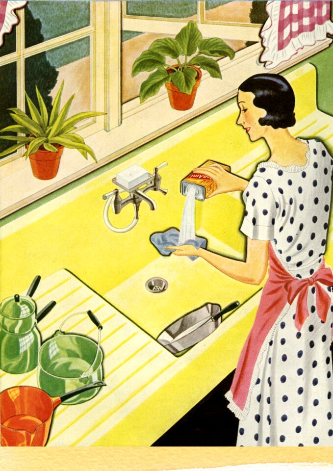 Family greeting kitchen