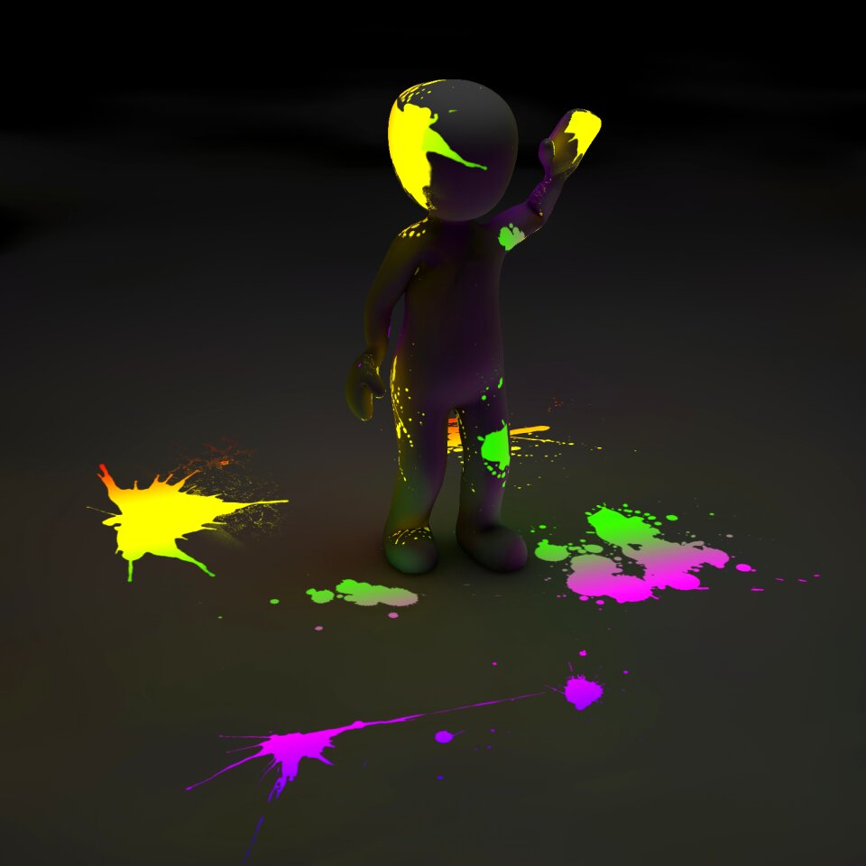 Neon colors luminosity fluorescence