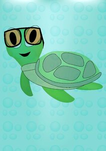 Water green glasses