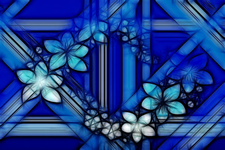 Greeting card kringel blossom