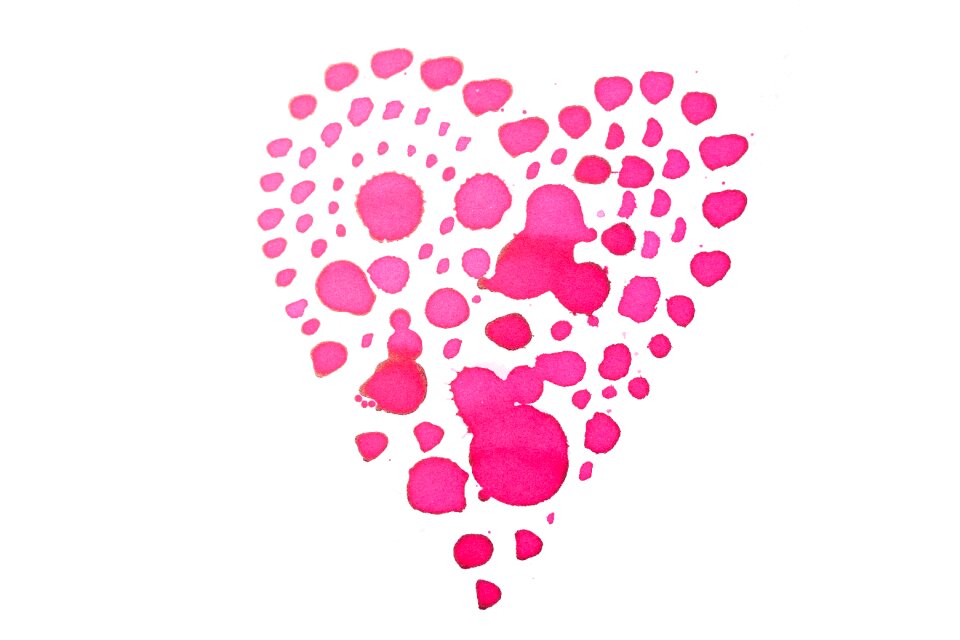 Farbkleckse red pink