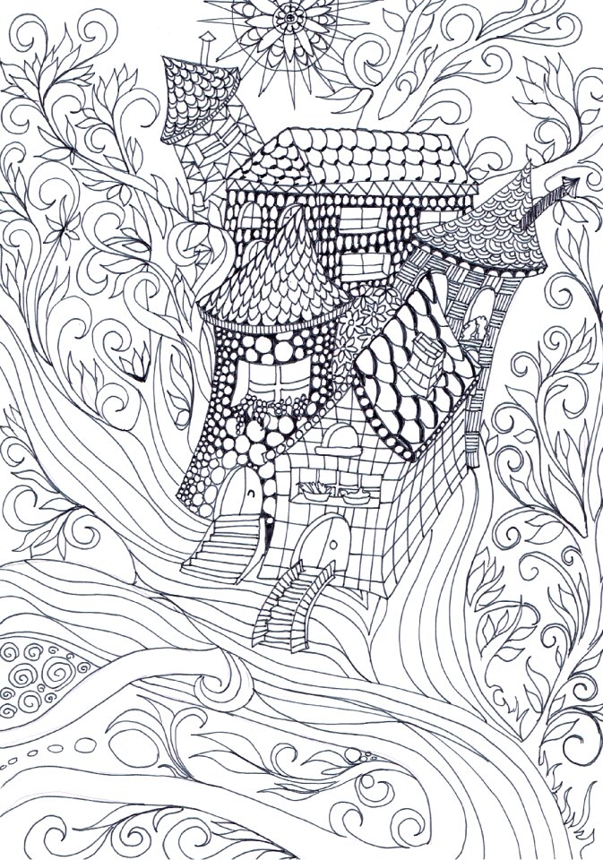 Treehouse drawing Free illustrations