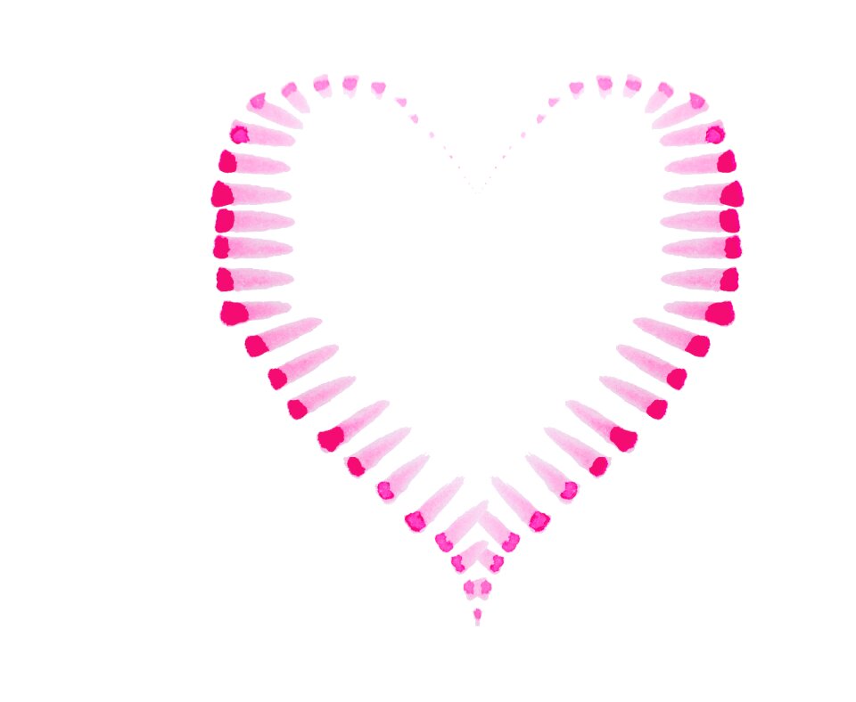 Red pink valentine