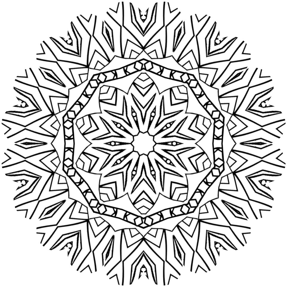 Floral pattern gray mandala Free illustrations