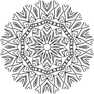 Floral pattern gray mandala Free illustrations