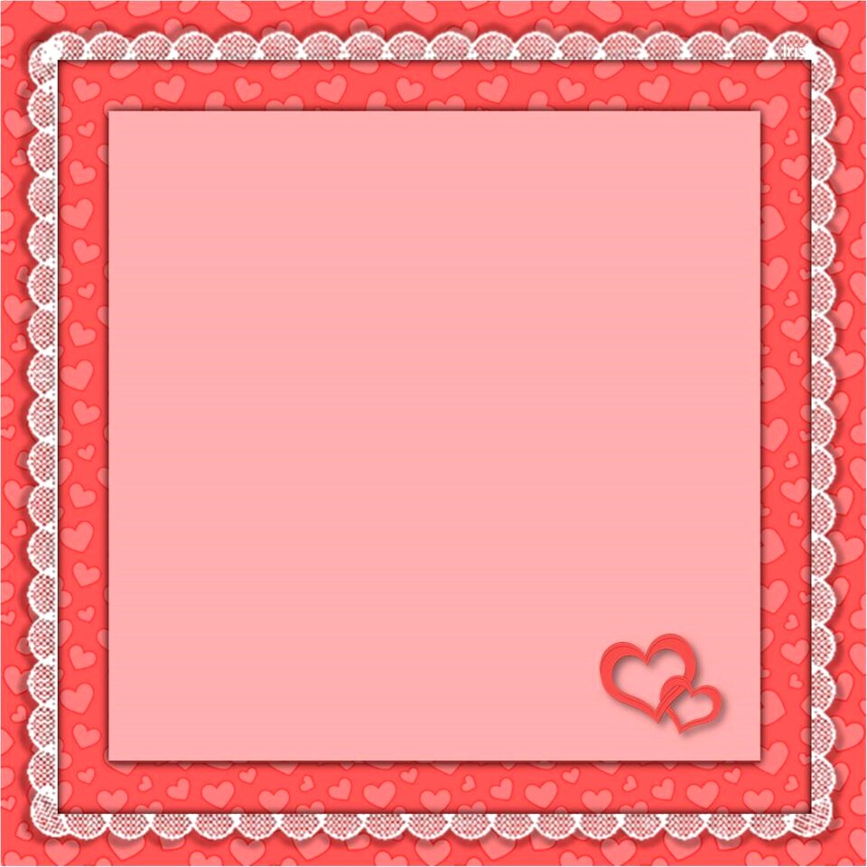 Romantic pink heart