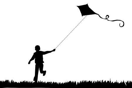 Leisure child silhouette