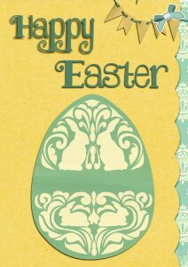 Easter egg card greeting
