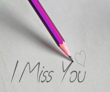 Heart love note