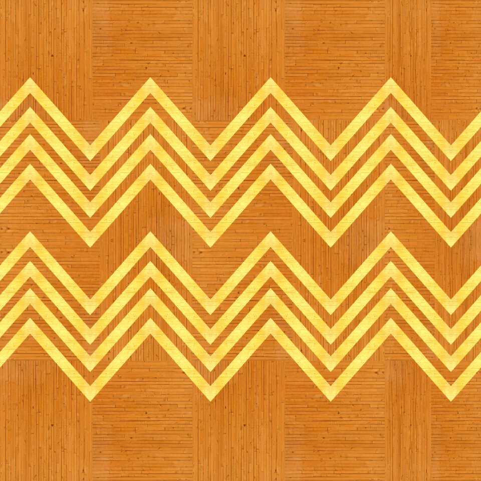 Geometric design inlay