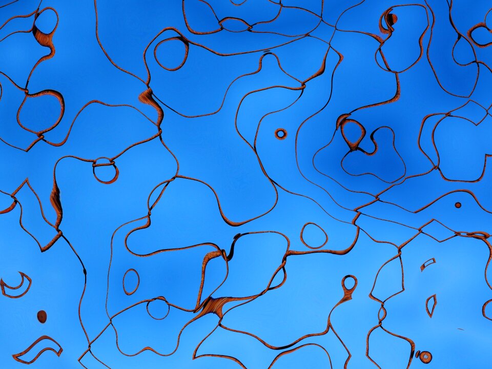 Structure blue wave pattern