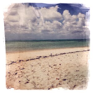 Sea sand blue