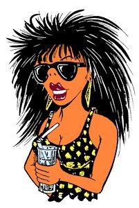 Party girl Free illustrations