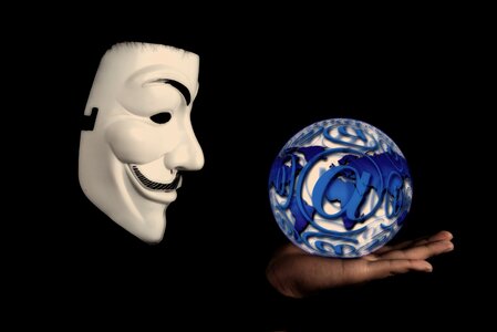 Globe man face