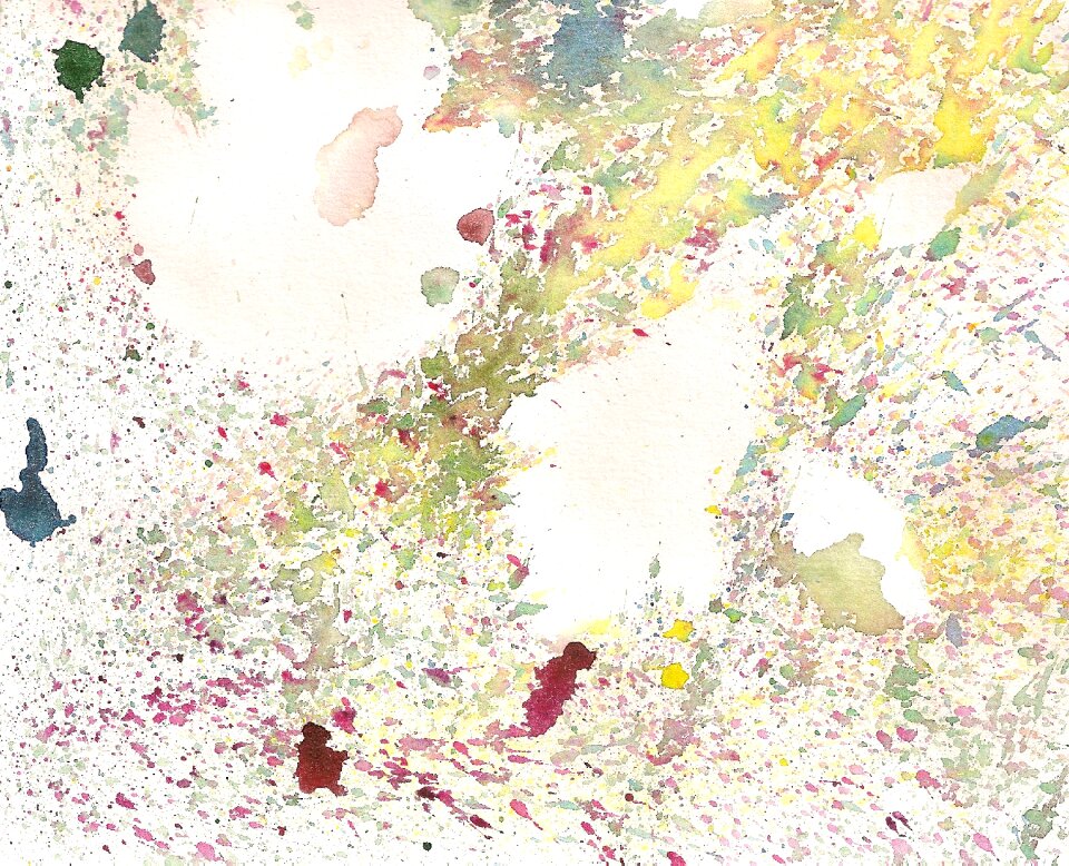 Splatter paint aquarelle