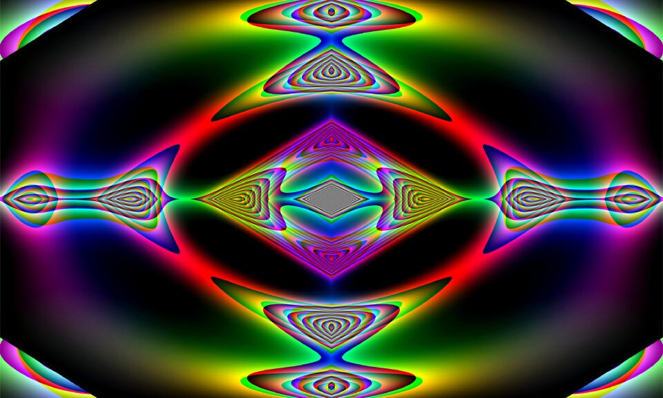 Iridescent sea of colour background