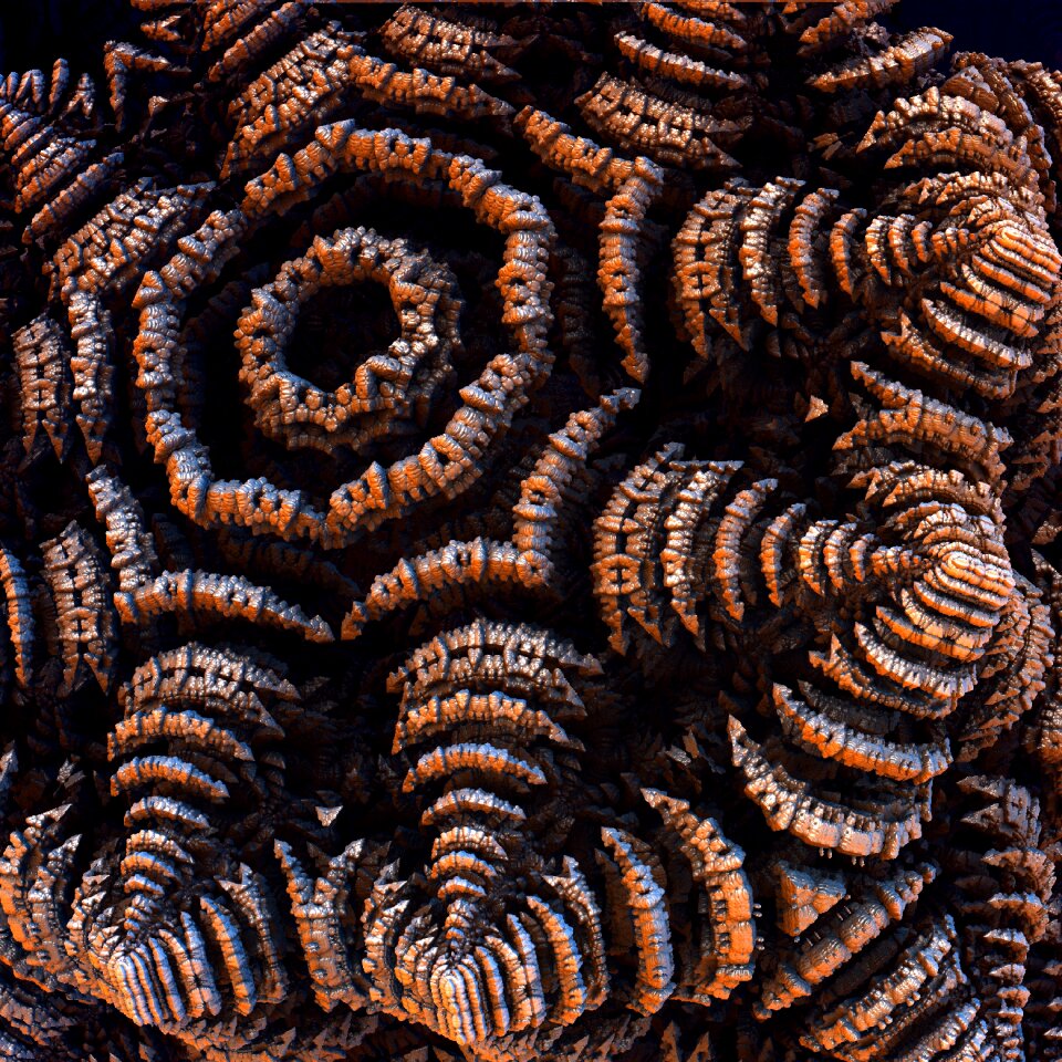 3d fractal invertebrates