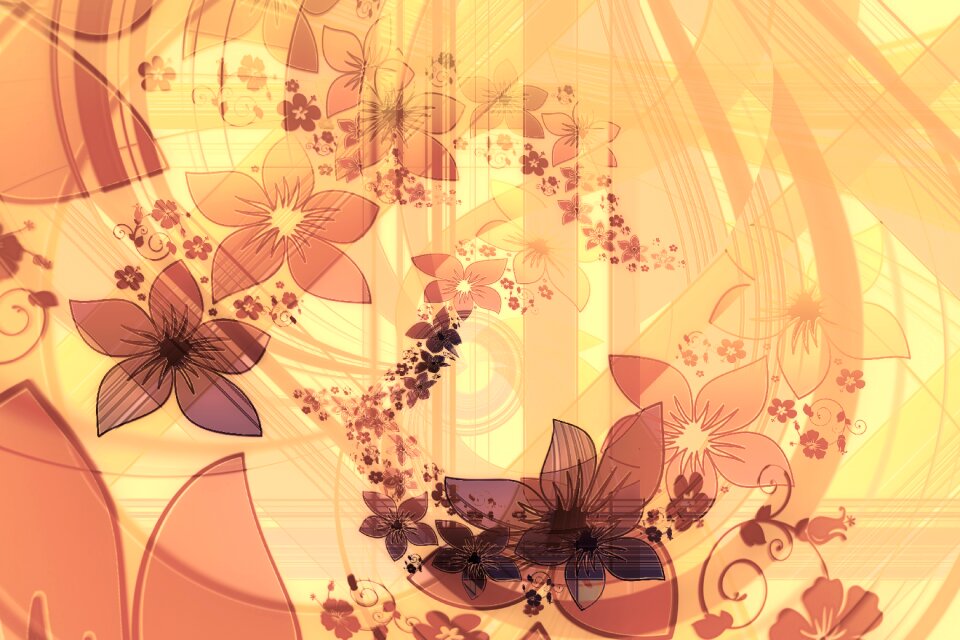 Greeting card kringel blossom